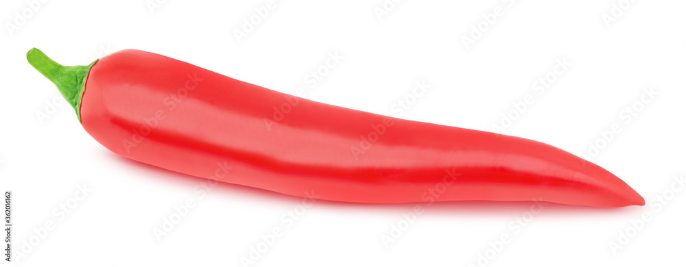Fresh whole red Bell pepper isolated on a white background. Fresh whole red Bell pepper isolated on a white background.