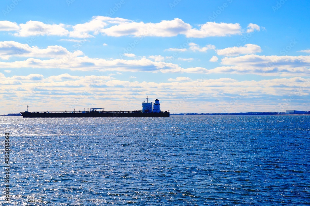 view of the ocean and clouds