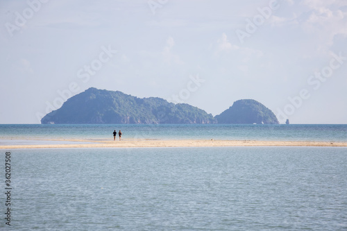 Koh Phangan Beach with island background