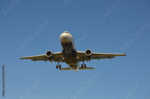 Airbus 319 landing at DCA