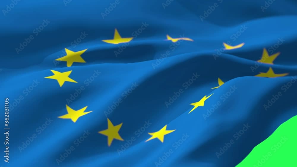 3D Flag of European Union. 3D Flag of European Union.