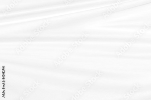 Clean soft white fabric woven abstract smooth curve shape decorative fashion textile background