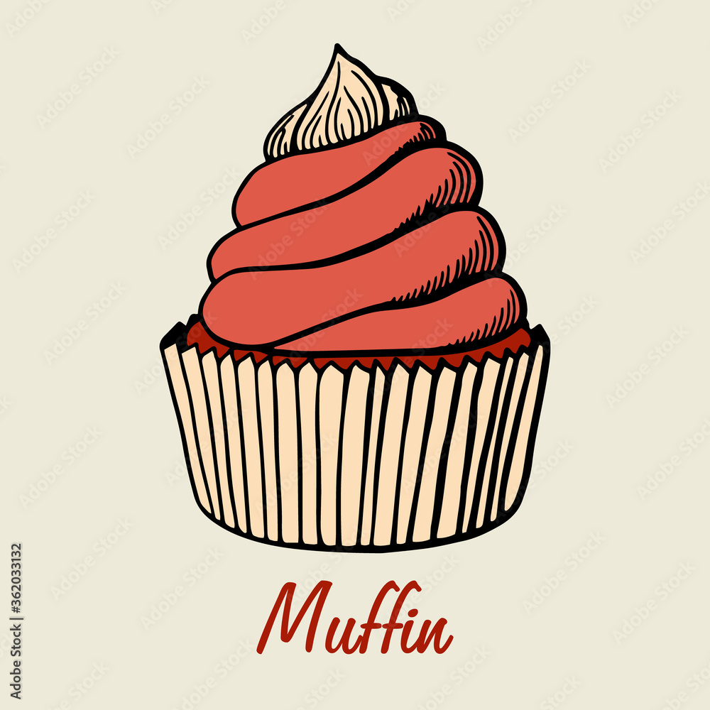 Cupcake collection with different flavors Cupcake collection with different flavors