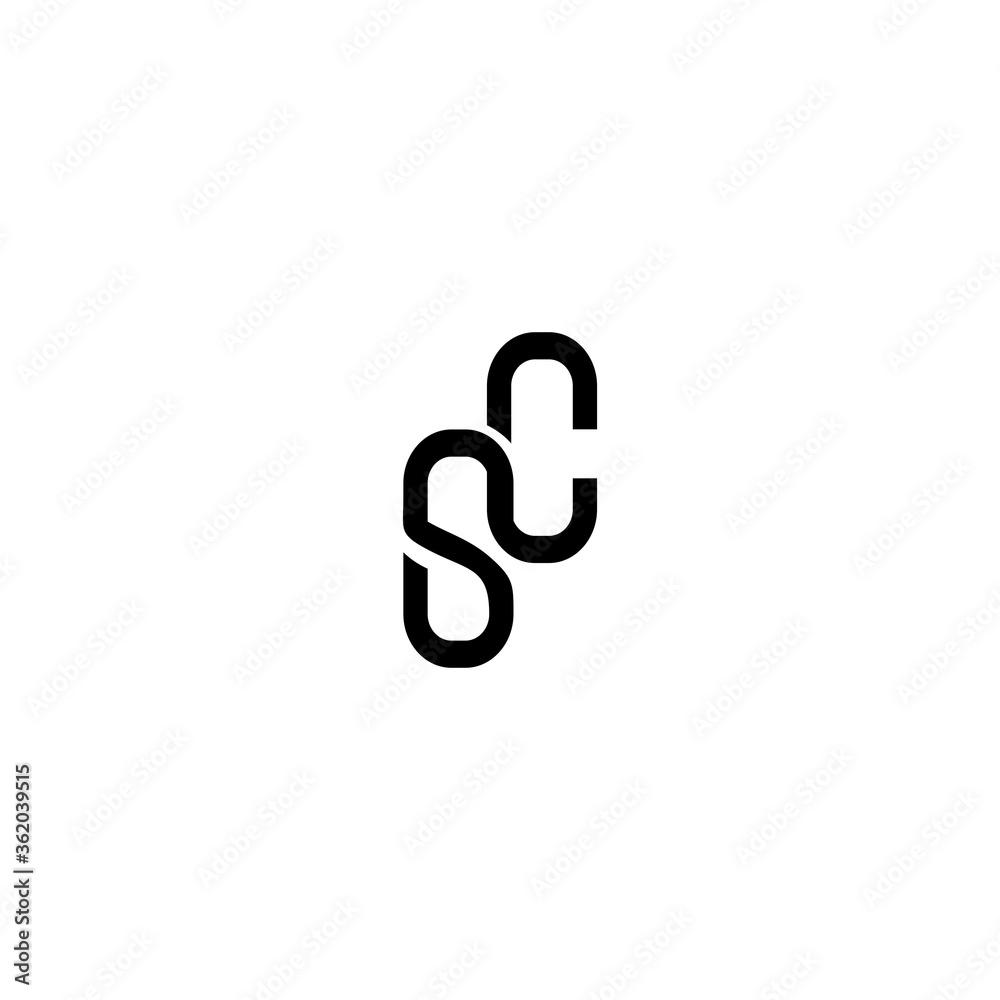 SC CS Letter Logo Design Vector SC CS Letter Logo Design Vector