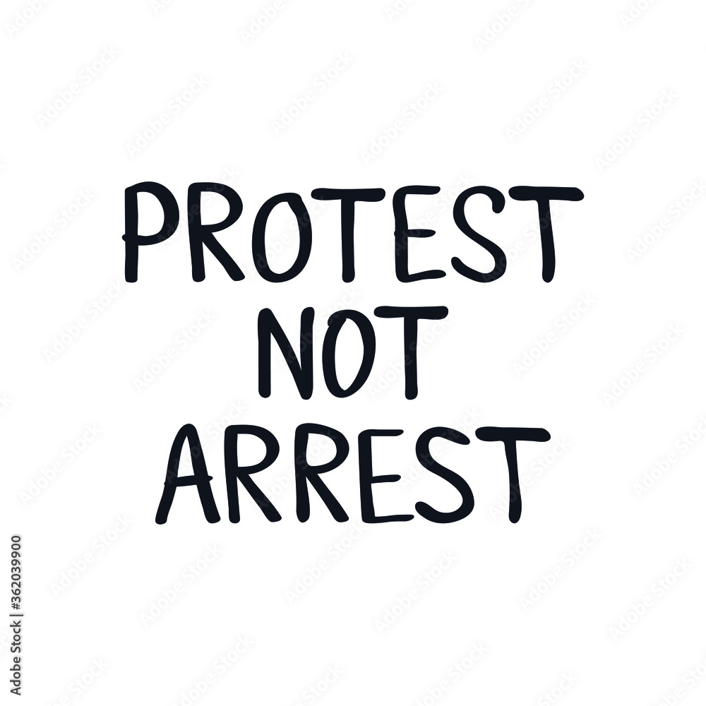 Protest Banner about Human Right of Black People in U.S. America No justice no peace i cant breathe poster background logo icon sign Lettering Hand drawn doodle style Print for clothes poster card