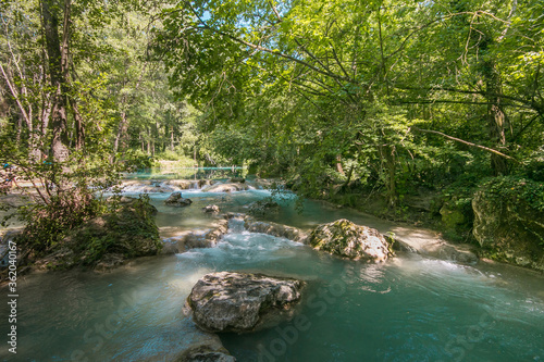 Amazing place with river Elsa in the wild wood  Tuscany