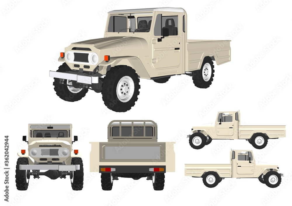 vector illustration of a truck