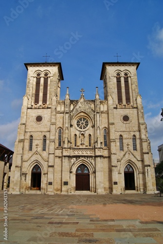 Front View of San Fernando Cathedral in San Antonio