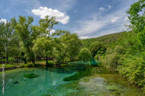 Parco del Grassano  San Salvatore Telesino  Benevento  Italy   This park is surrounded by big trees and a natural water source rich of sulfur which is good for the skin.  This place is idea for kayak 