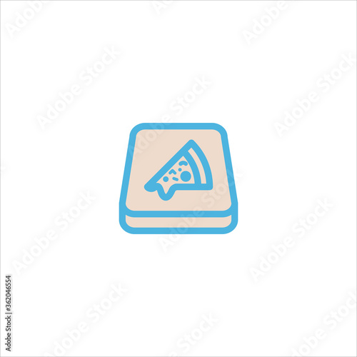 take away food delivery icon flat vector logo design trendy