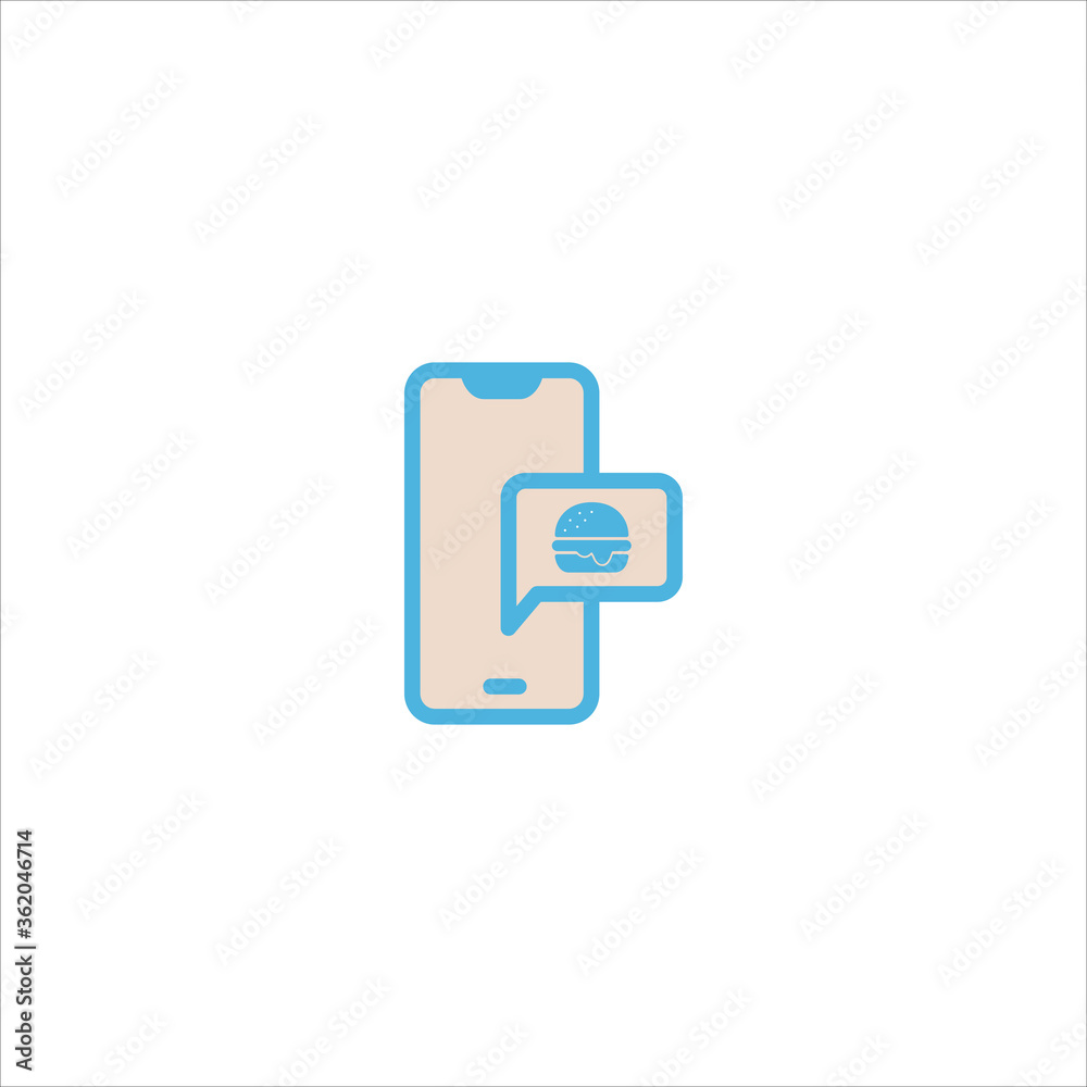 food delivery service icon flat vector logo design trendy food delivery service icon flat vector logo design trendy