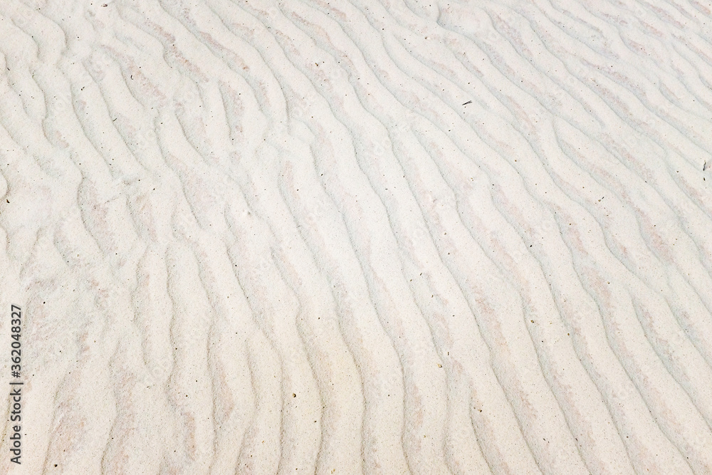 sand waves formed by winds on a gypsum sand dune at White Sands National Park in New Mexico sand waves formed by winds on a gypsum sand dune at White Sands National Park in New Mexico
