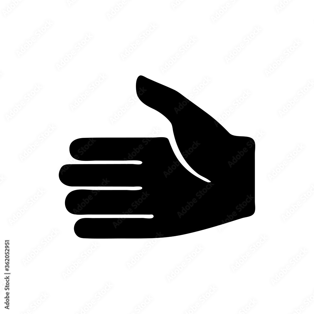 vector illustration icon of Finger Glyph vector illustration icon of Finger Glyph