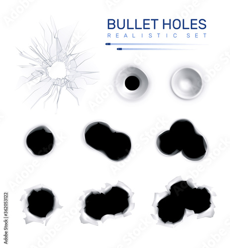 Bullet Holes Realistic Set