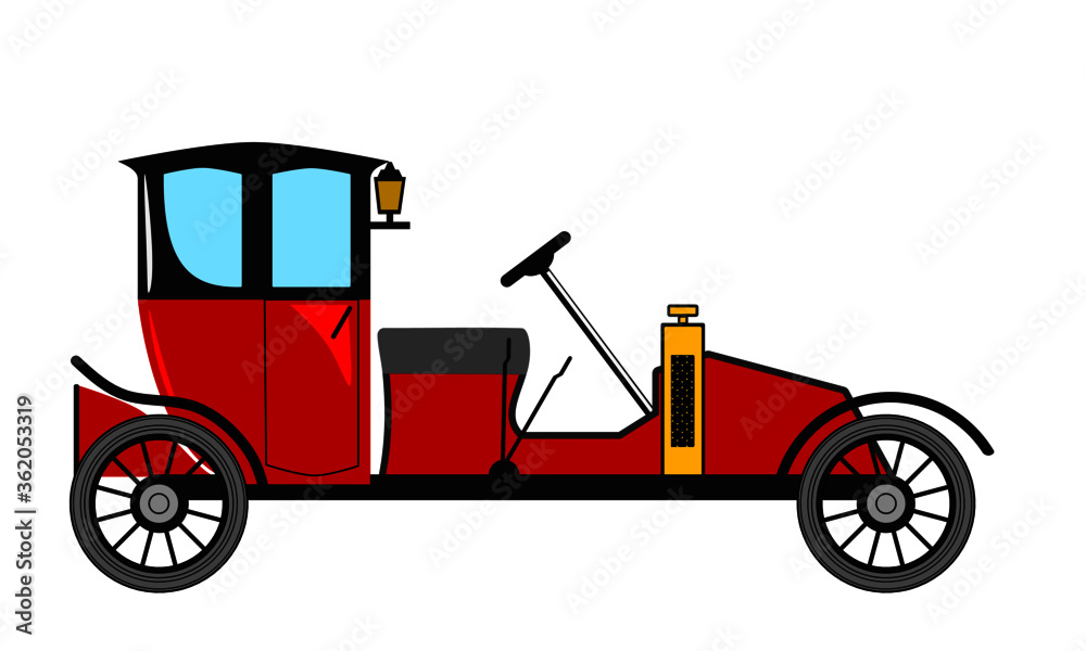 retro car vector illustration