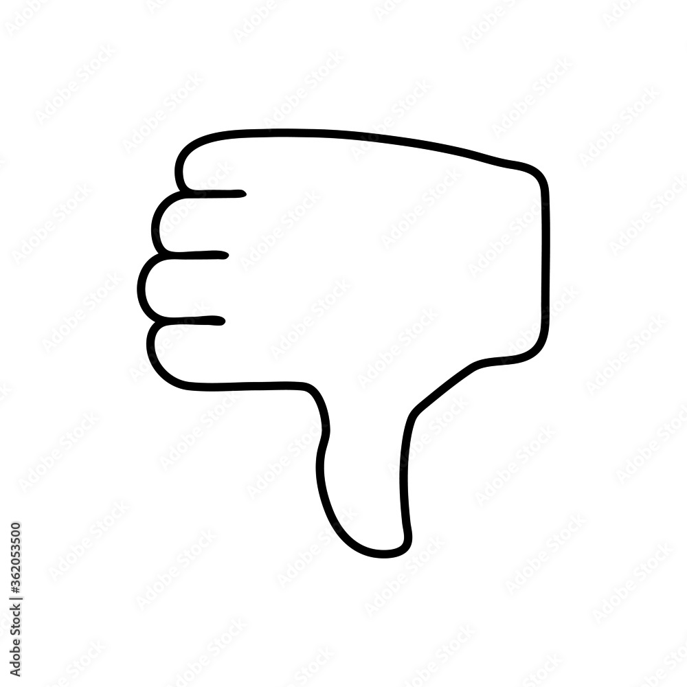 vector illustration icon of Finger Outline vector illustration icon of Finger Outline