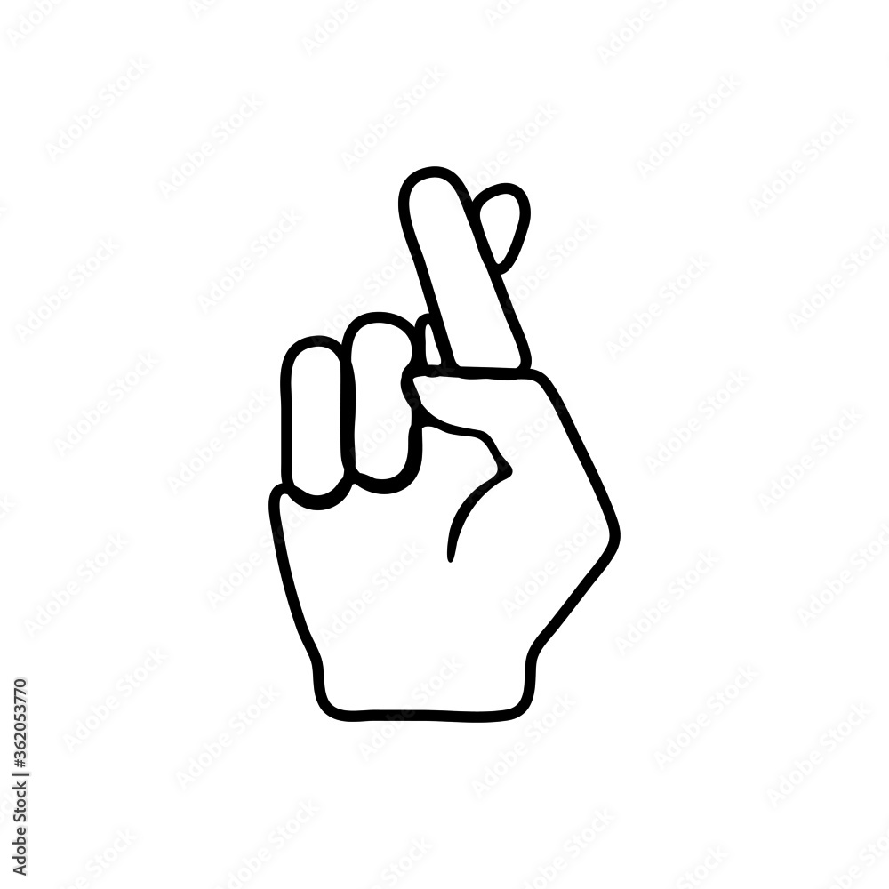 vector illustration icon of Finger Outline vector illustration icon of Finger Outline