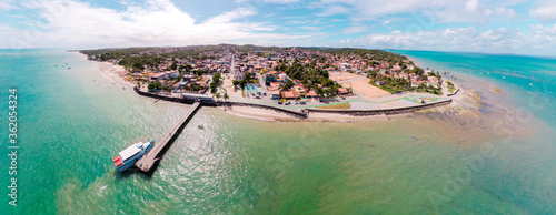 Imagem Panorâmica de Mar Grande, municipio de Vera Cruz, Ilha de Itaparica, Bahia