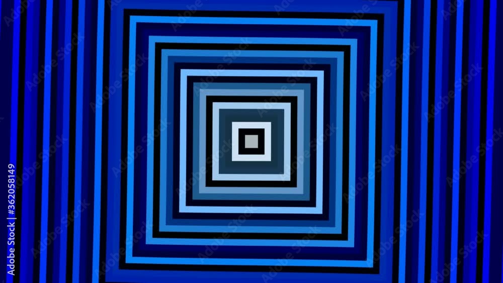 Abstract CGI motion background with concentric swinging rectangles in perfect seamless loop (3840 x 2160, 30 fps). Abstract CGI motion background with concentric swinging rectangles in perfect seamless loop (3840 x 2160, 30 fps).
