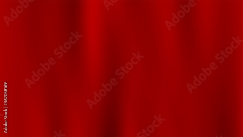 Beautiful red silk cloth. Luxury red satin smooth fabric background. Luxury vector cloth background for celebration, ceremony, event invitation card or advertising poster. Colorful vector illustration