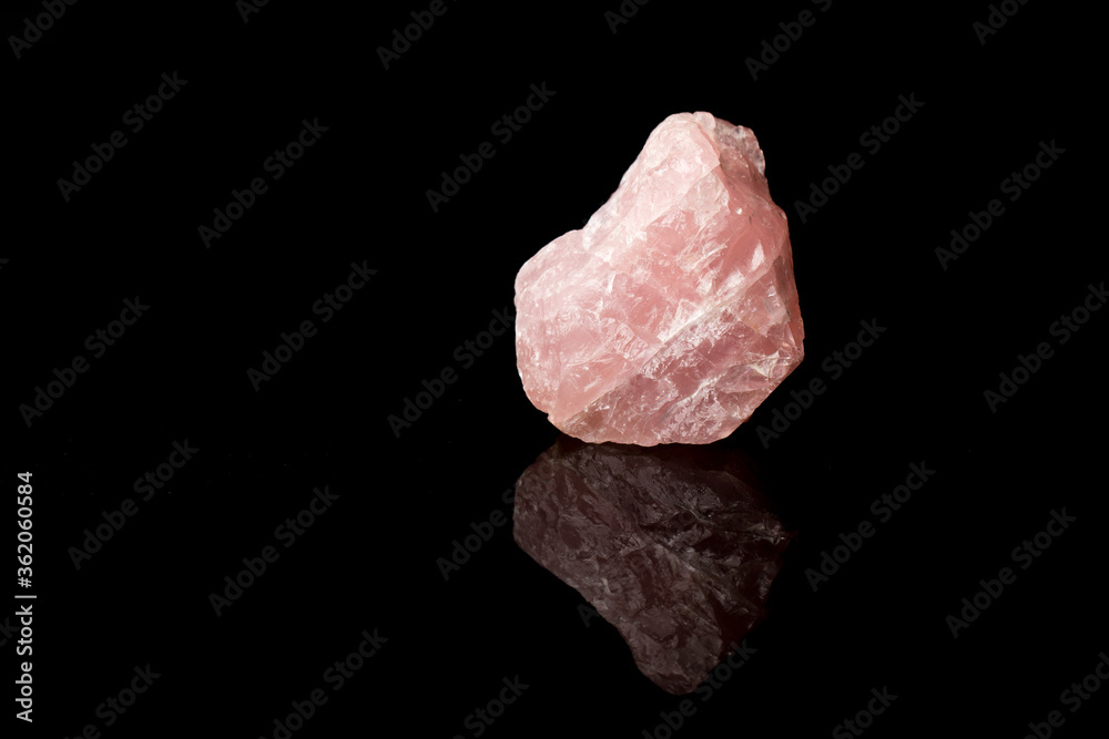 Natural Rose-Quartz mineral crystal sample for science and geology Natural Rose-Quartz mineral crystal sample for science and geology