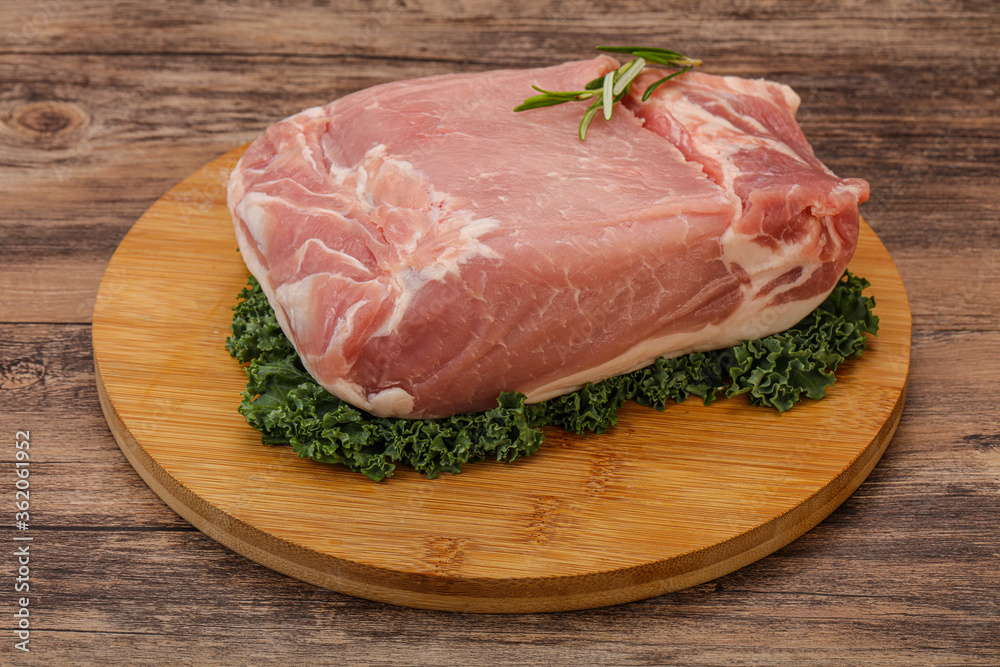 Pork meat piece for cooking