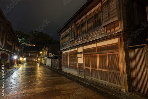 Higashi Chaya district in Kanazawa  Japan 