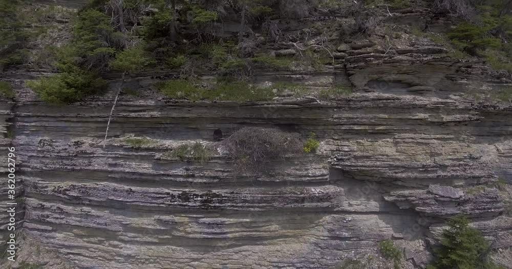 Rock River Bed in Breath Taking Jupiter Canyon in Anticosti Island, Quebec / Canada shot in Drone Rock River Bed in Breath Taking Jupiter Canyon in Anticosti Island, Quebec / Canada shot in Drone