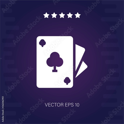 cards of clubs  icon