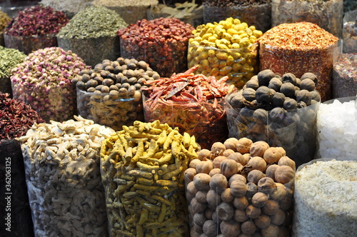 Fototapeta Naklejka Na Ścianę i Meble -  Spices in the market ,Dubai Uae .