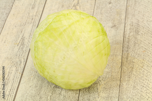 Fresh ripe cabbage ready for cooking