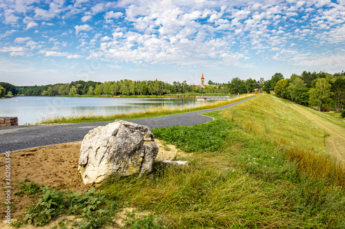 Bicycle road construction site at Lake Gebart (Gébárti-tó) photo