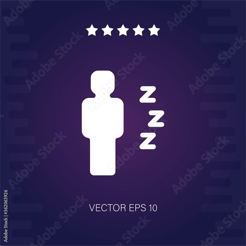 man accomodation vector icon