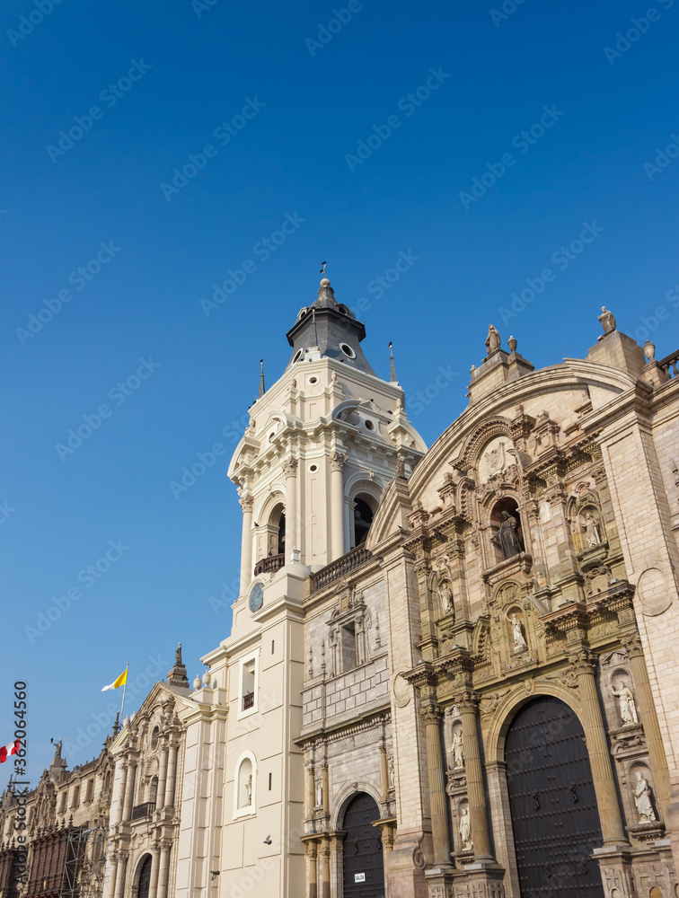 LIMA, PERU: The Municipal Palace of Lima is located in the Historic center of the city