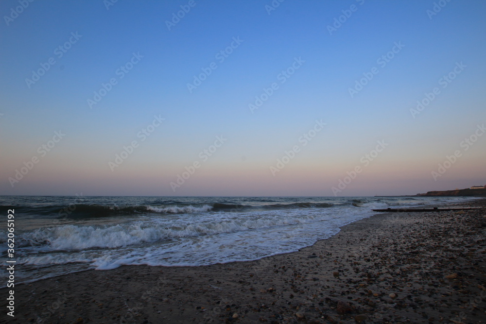 dusk on the beach