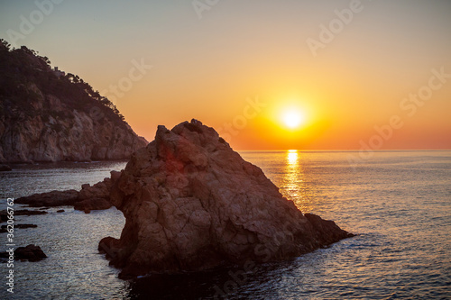 sunrise in costa brava spain