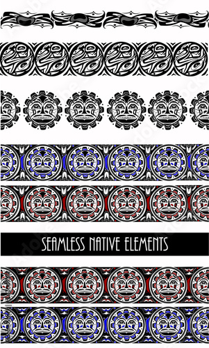 abstract background native north american set