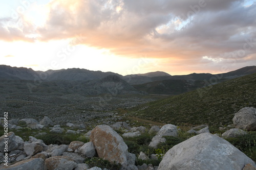 mountain landscape with clouds © Valentina Sahin