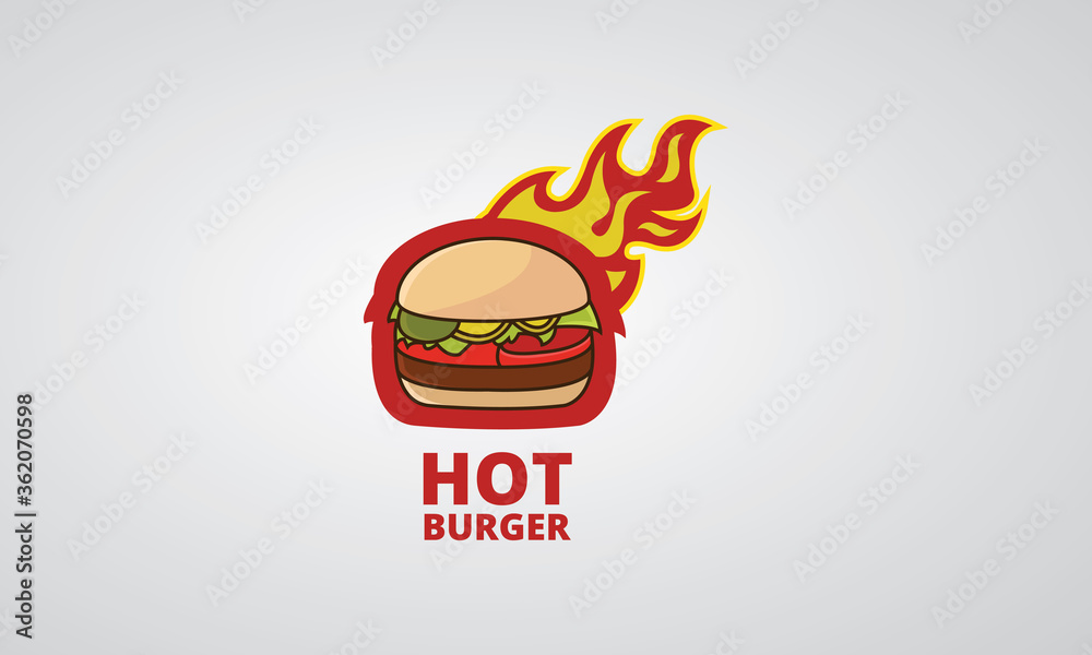 Burger logo hi-res stock photography and images - Alamy