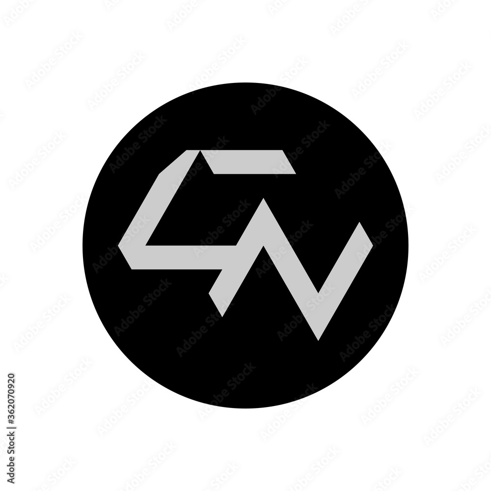 AW Letter Logo Design With Simple style AW Letter Logo Design With Simple style