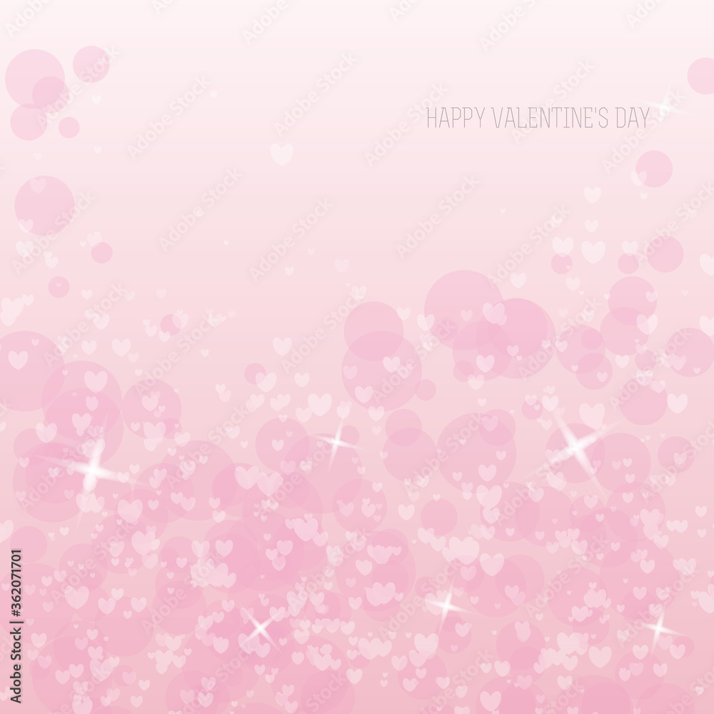 Pink pastel background for Valentine's Day. Vector cartoon flat cute design.
