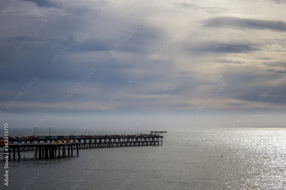 pier on the beach pier on the beach