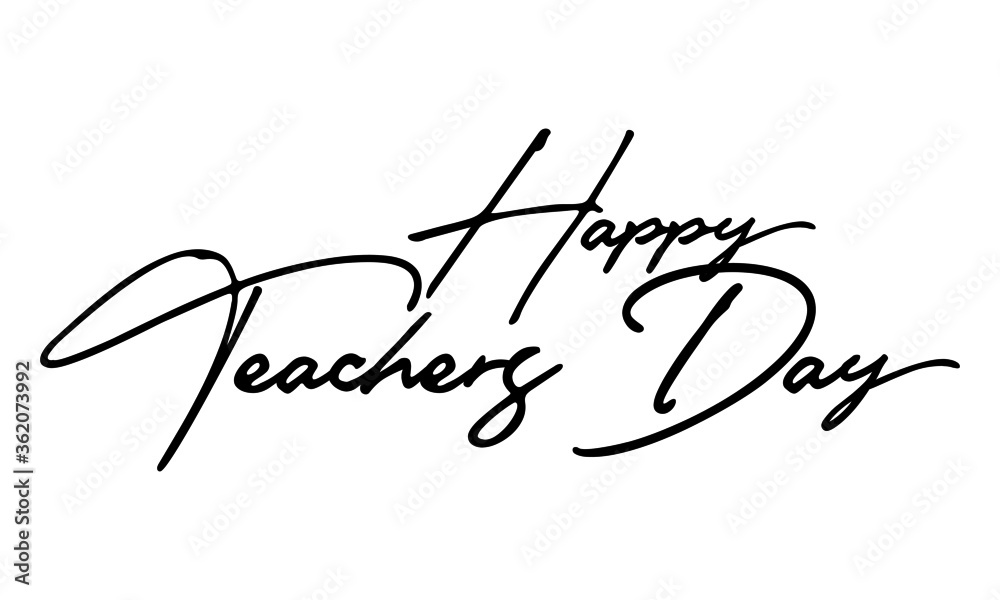 Happy teachers on sale day calligraphy