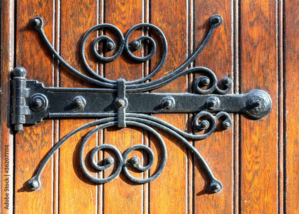 Beautiful, Old Metal Hinges in The Netherlands Beautiful, Old Metal Hinges in The Netherlands