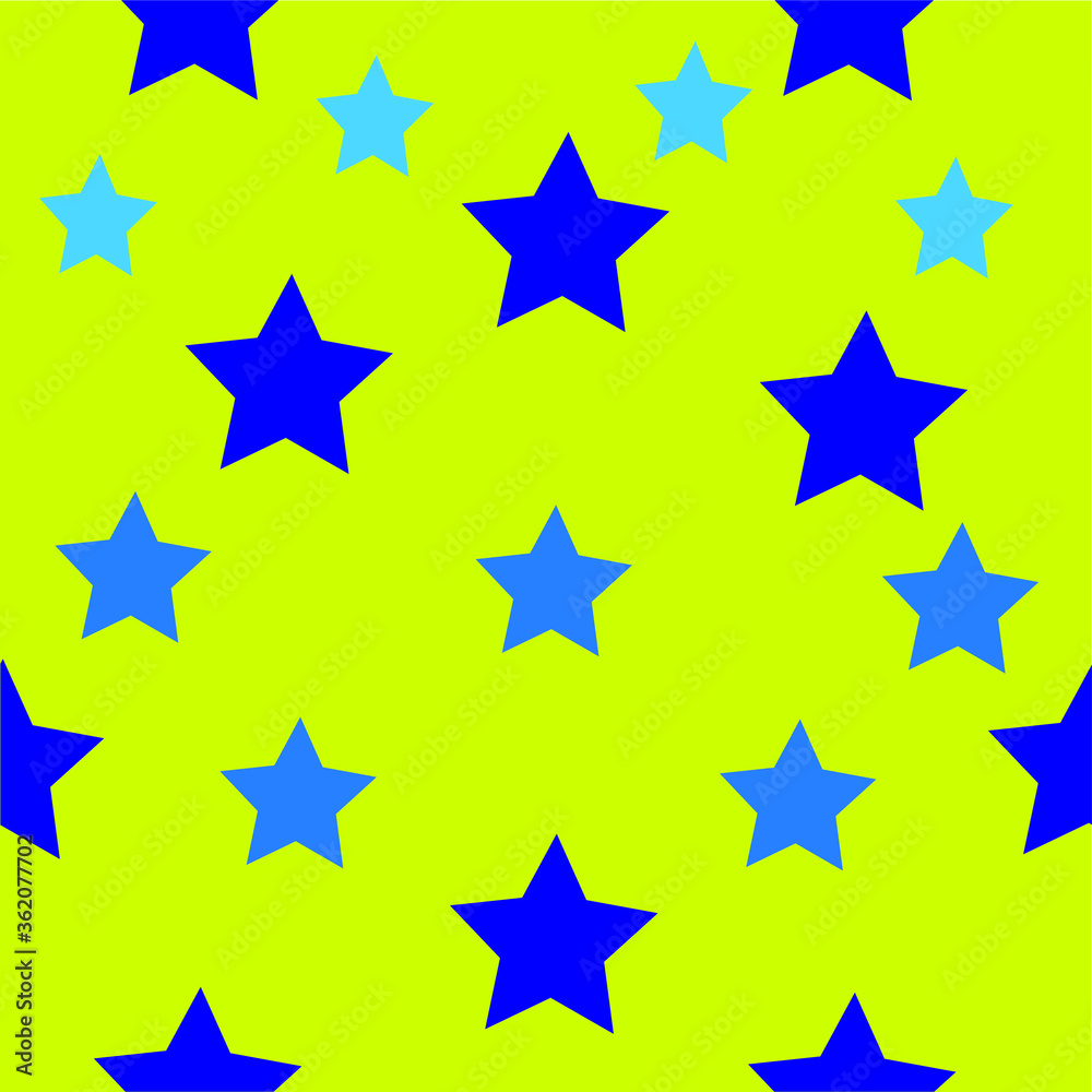 blue stars on a yellow background abstract geometric pattern for fabric and Wallpaper blue stars on a yellow background abstract geometric pattern for fabric and Wallpaper