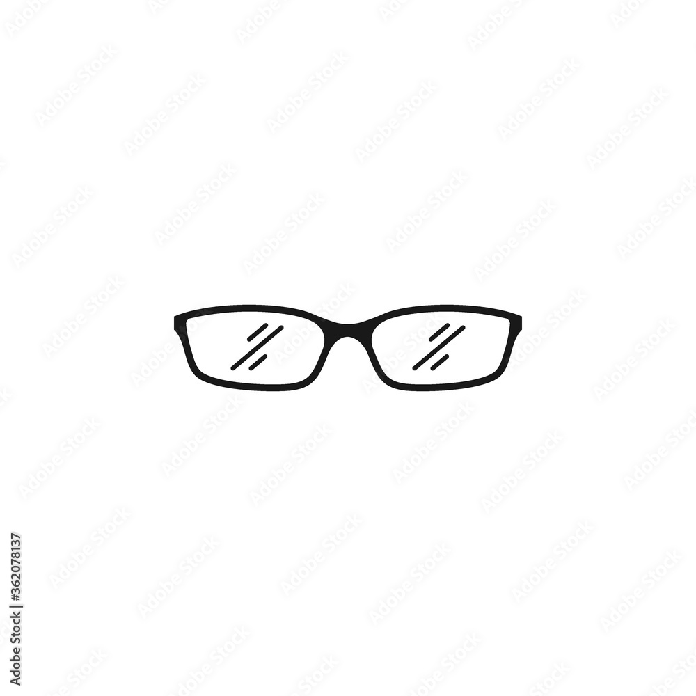 Glasses icon flat vector design