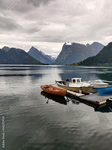 boat on the fjord