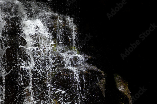 Εκτύπωση καμβά waterfall in West Virginia cascading down rocks fast shutter speed
