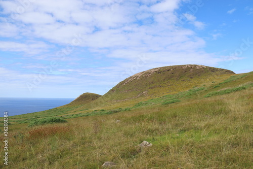 Colline volcanique à l'île de Pâques 