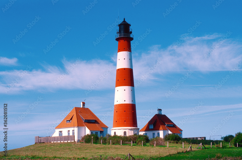 Lighthouse Westerhever in Germany